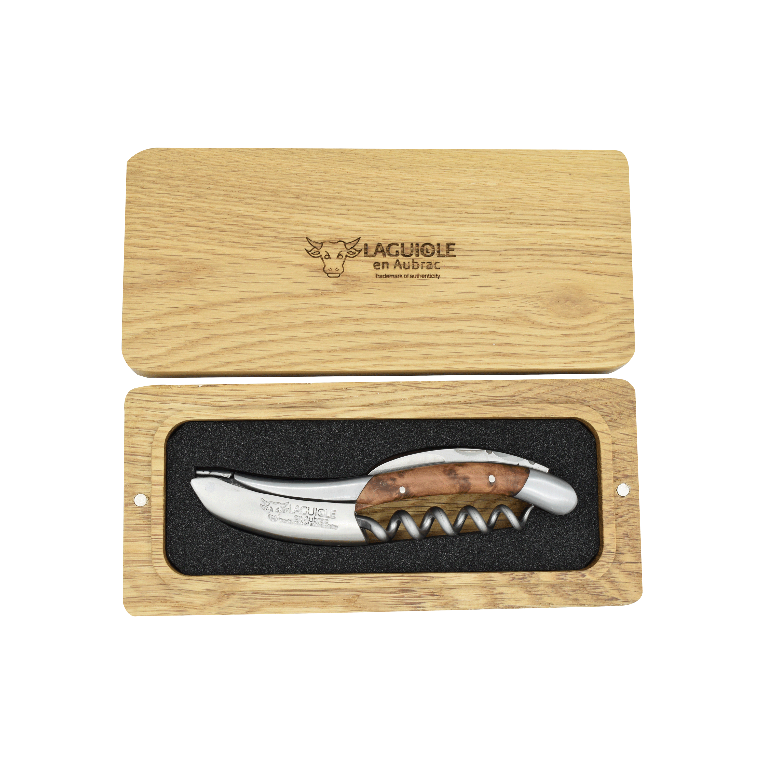 Handcrafted Sommelier Waiter's Corkscrew with Thuja / Cedar Wood Handle by Laguiole en Aubrac