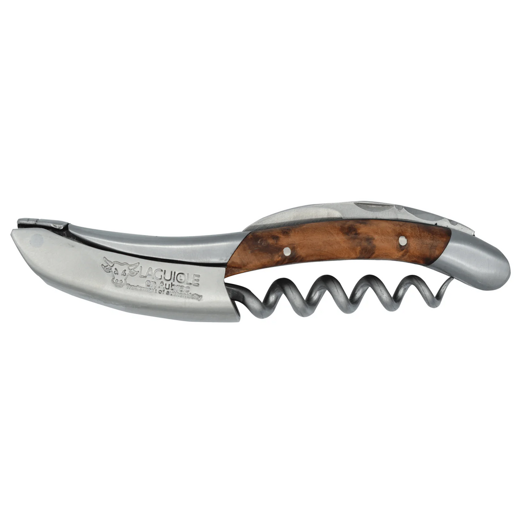 Handcrafted Sommelier Waiter's Corkscrew with Thuja / Cedar Wood Handle by Laguiole en Aubrac