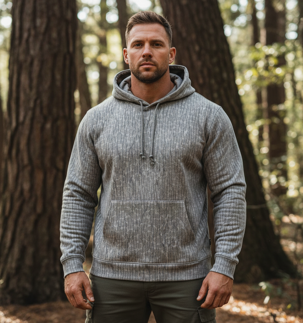 Shield Republic Lightweight Hoodie - grey hooded sweatshirt | Relic & Reel