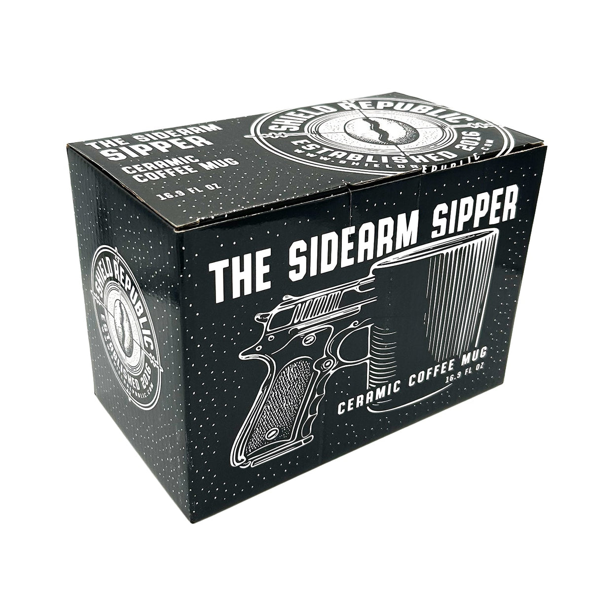 Coffee So Strong It's Got Recoil Sidearm Sipper - Ceramic Coffee Mug | Relic & Reel