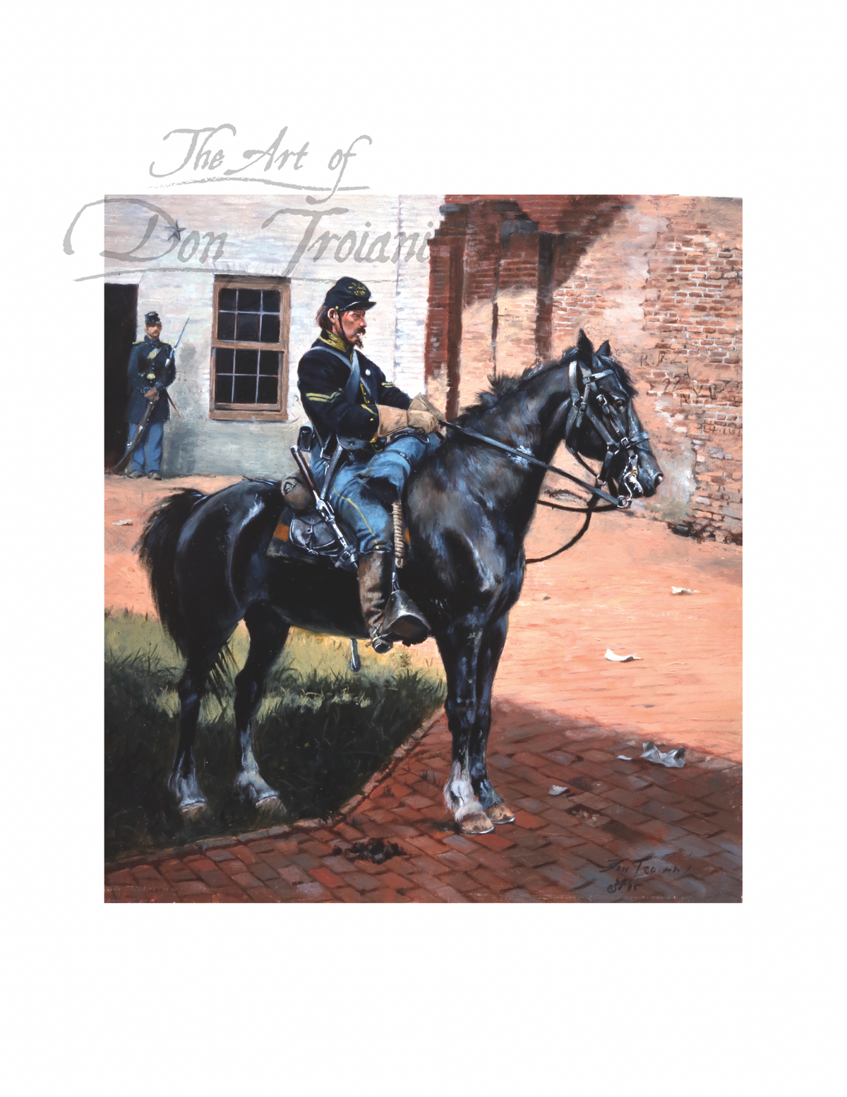 Waiting For Dispatches - Union Cavalryman