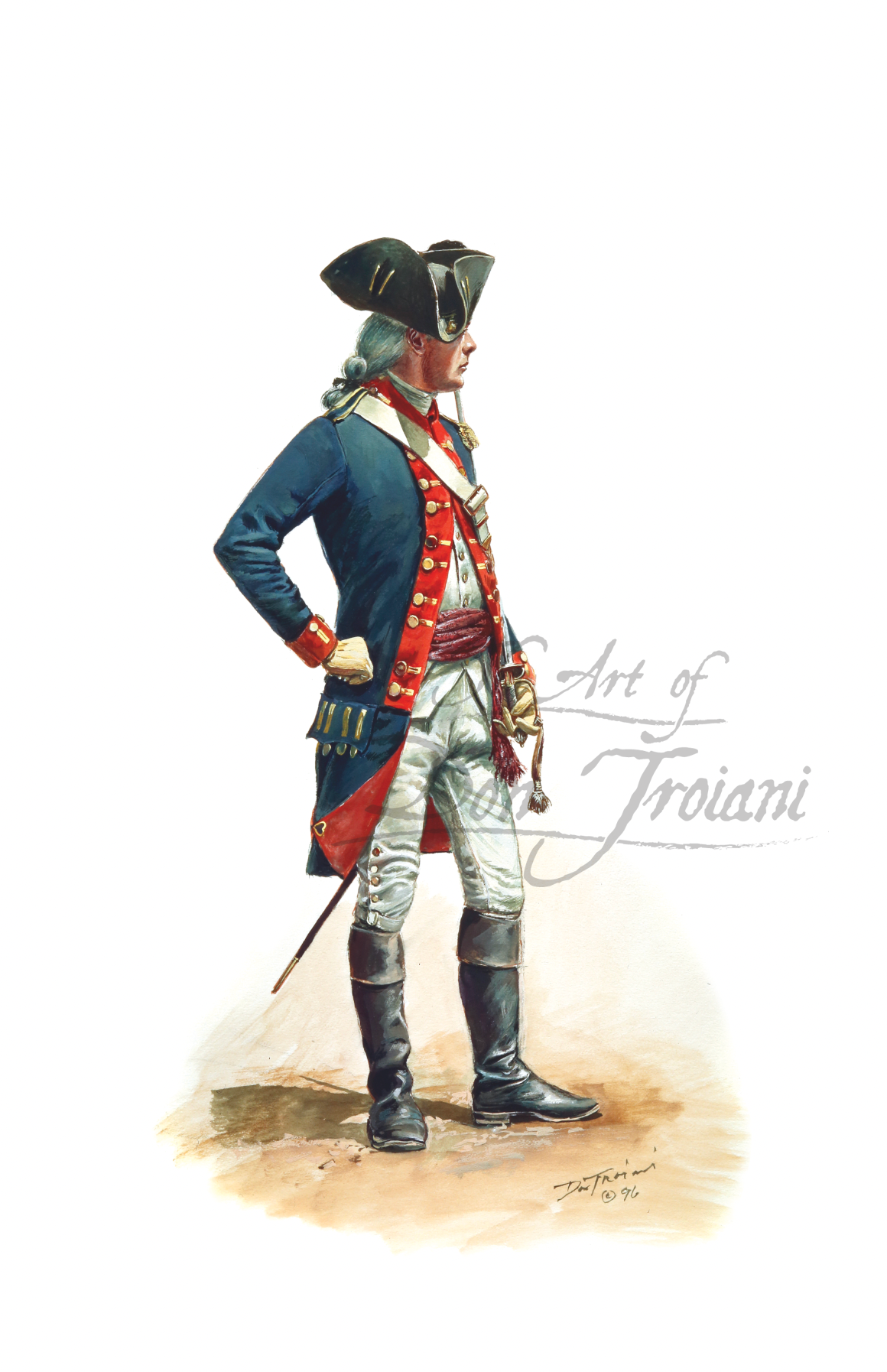 Lieutenant James Giles, 2nd Regiment of Continental Artillery, 1780