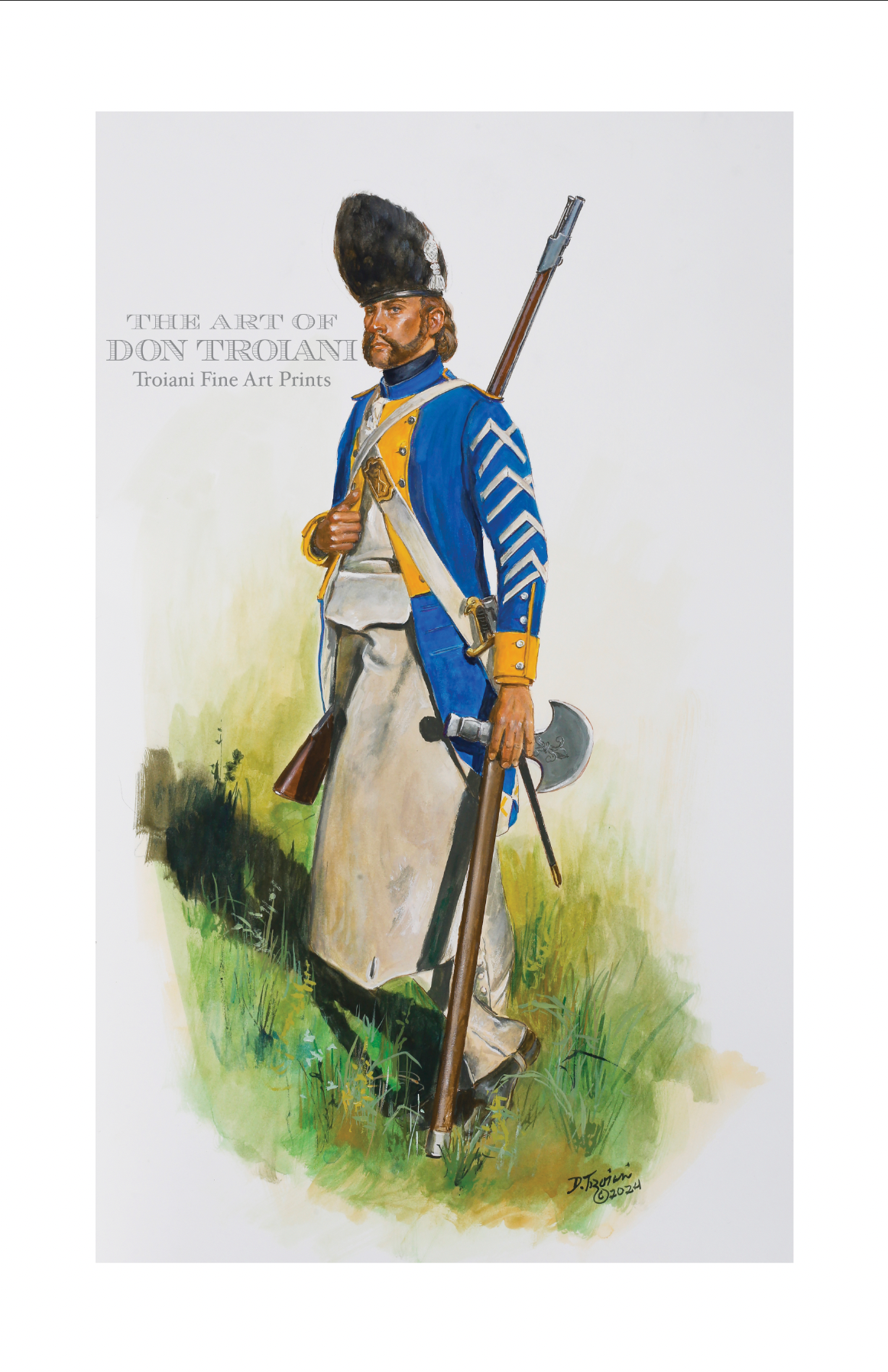 A French Sapper (Charpentier) of the Royal Deux-Ponts Regiment 1781 - TRW334