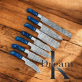 Luxury Damascus Steel Cooking Knives Set – Artisan Crafted Limited Edition