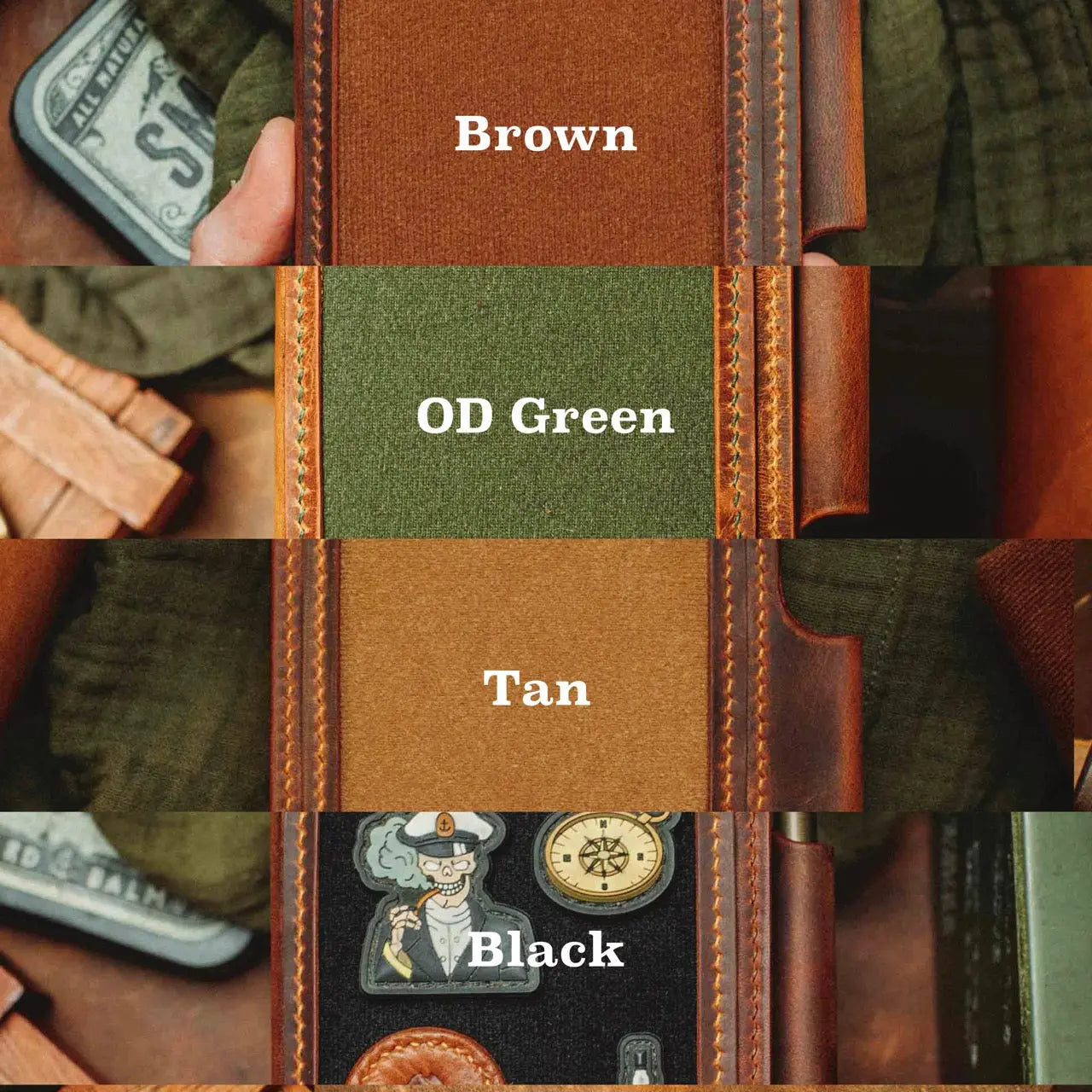 Quartermaster v2 – Leather Passport Wallet with Velcro | Pirate Goods