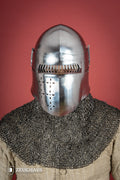 Bascinet Helmet 14th Cent. 1.6mm Polished