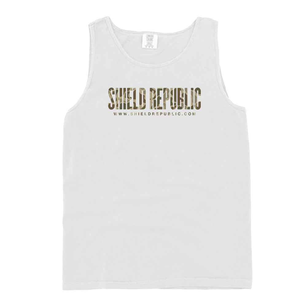 Shield Republic Duck Camo Banner Text (Front)
