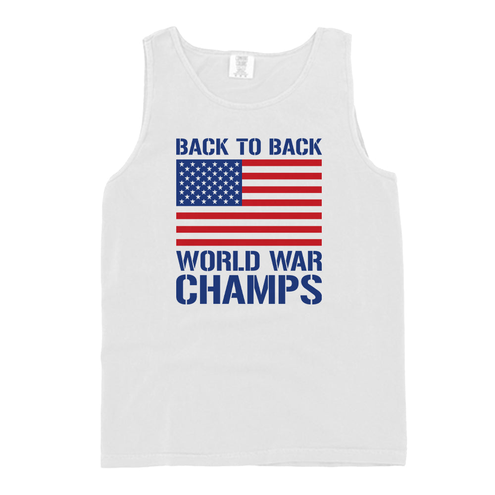 Back to Back World War Champs - Shield Republic tank top | Relic & Reel