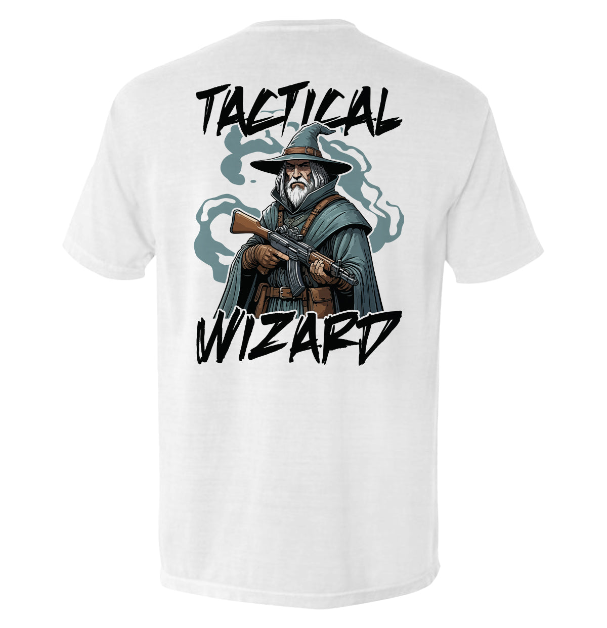 Tactical Wizard graphic white t-shirt - Shield Republic