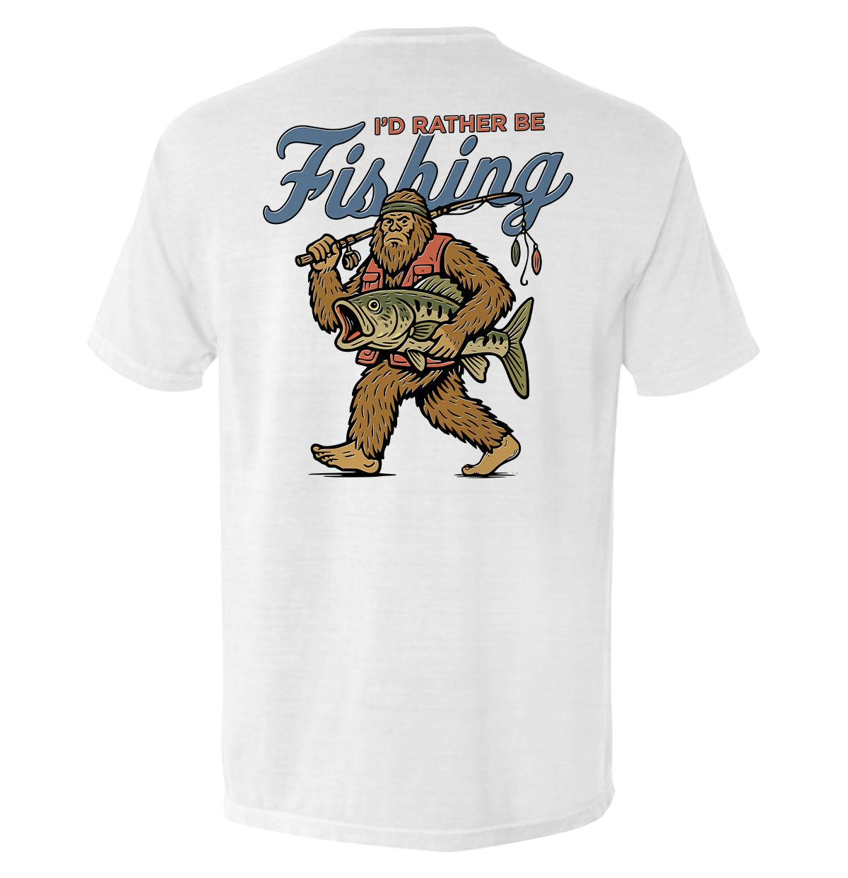 I'd Rather Be Fishing Bigfoot t-shirt by Shield Republic | Relic & Reel