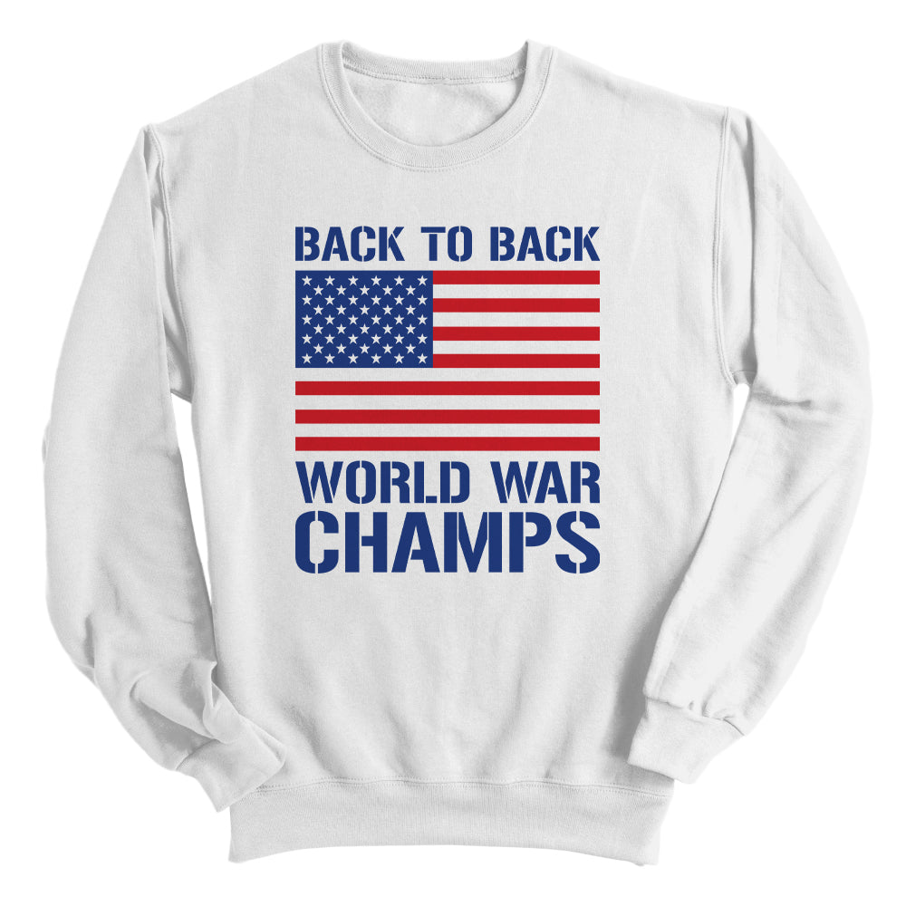 Back to Back World War Champs - Shield Republic sweatshirt | Relic & Reel