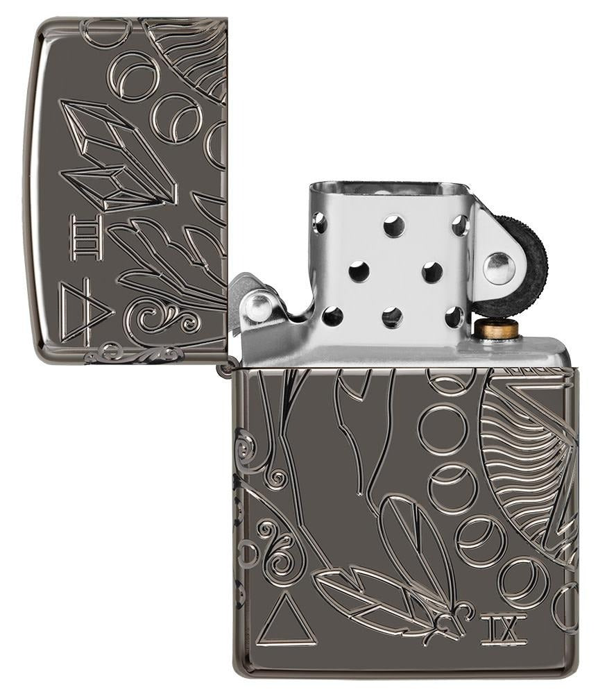 Zippo Armor 360° MultiCut Wicca, Black Ice Lighter #49689