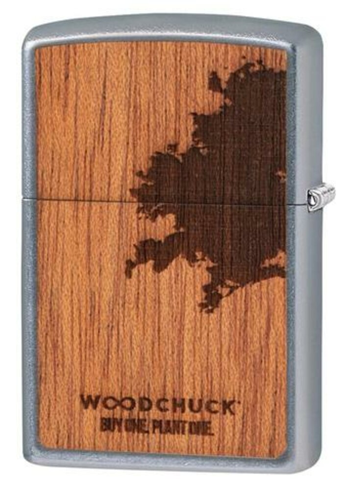 Zippo WOODCHUCK USA And Bottle Opener Gift Set, 100% Real Wood #49066