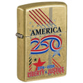 Zippo America 250, Street Brass Collectible Lighter #47287
