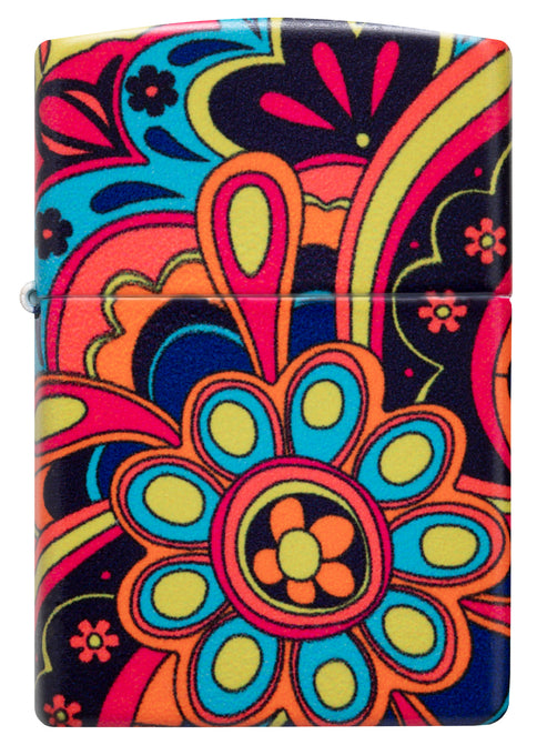 Zippo Flower Power Groovy, 540° Matte Lighter #46128
