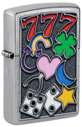 Zippo Casino Vibes, Street Chrome Lighter #48682
