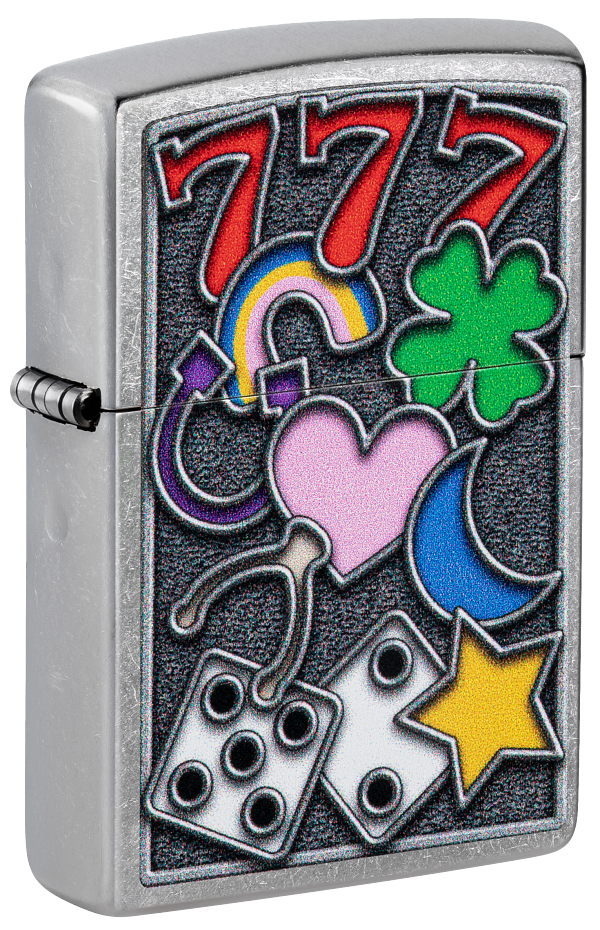 Zippo Casino Vibes, Street Chrome Lighter #48682