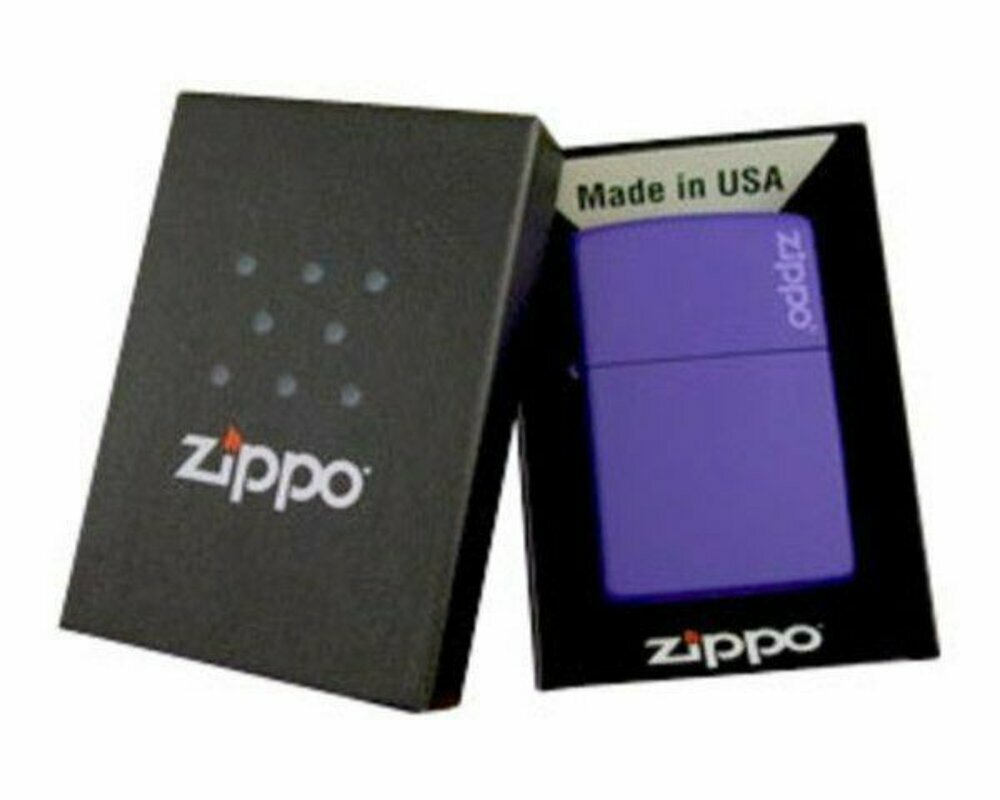 Zippo Classic Purple Matte with Logo, Lighter #237ZL