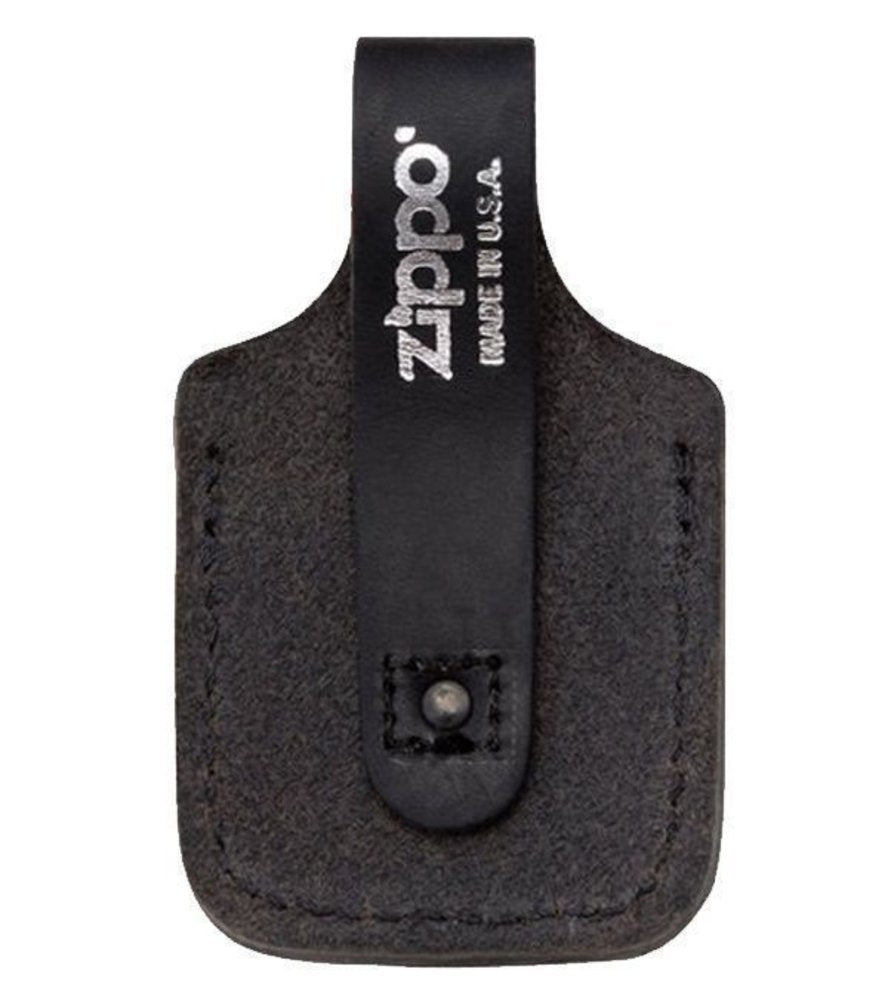 Zippo Leather Pouch w/Belt Loop & Thumb Notch For Windproof #LPTBK