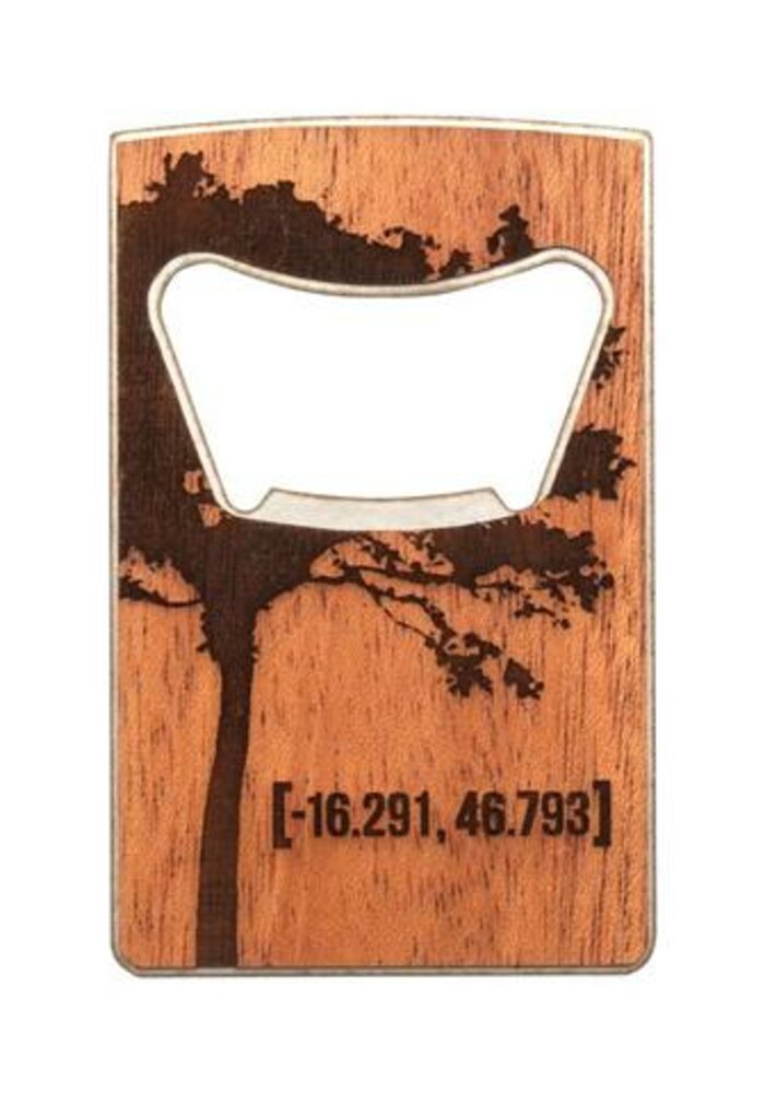 Zippo WOODCHUCK USA And Bottle Opener Gift Set, 100% Real Wood #49066