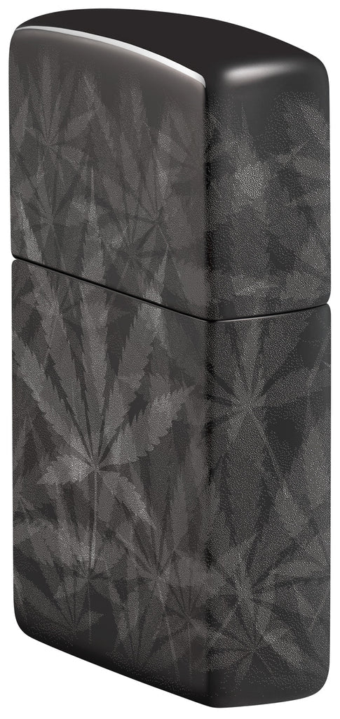 Zippo Cannabis 360°, High Polish Black Lighter #48924