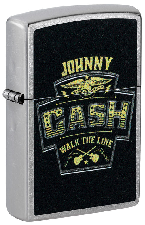 Zippo Johnny Cash Marquee, Street Chrome Lighter #46592