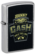 Zippo Johnny Cash Marquee, Street Chrome Lighter #46592