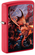Zippo Anne Stokes Fire Dragon, Red Matte Lighter #46690