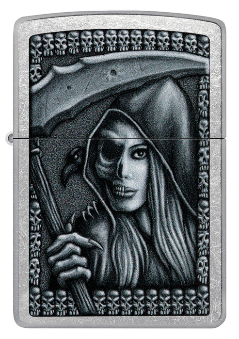 Zippo Grim Beauty, Street Chrome Lighter #46151