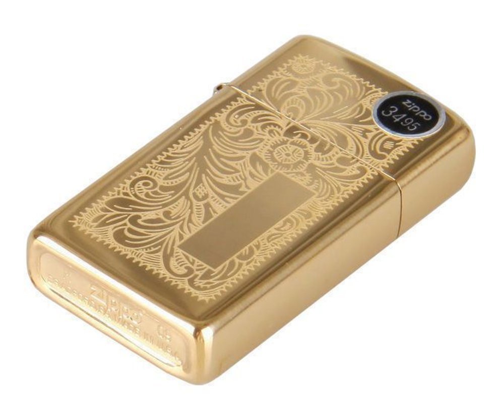 Zippo Venetian, High Polish Brass Lighter #1652B
