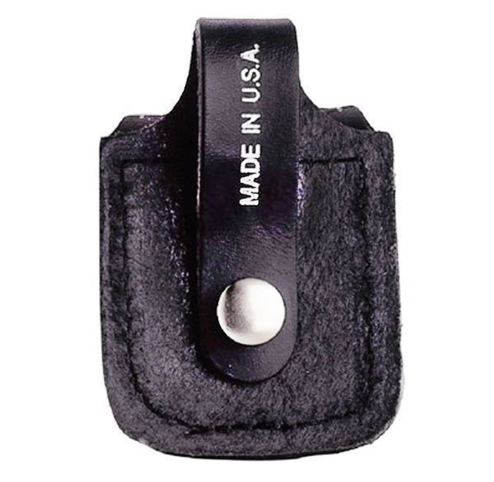 Zippo Belt Loop Leather Pouch For Zippo Lighters #LPLBK
