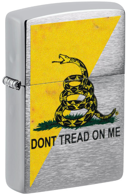 Zippo Dont Tread On Me, Brushed Chrome Lighter #48118