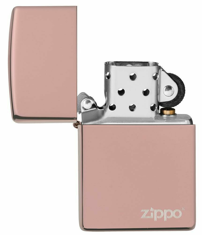 Zippo Classic High Polish Rose Gold with Logo, Lighter #49190ZL