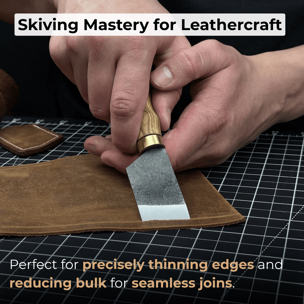 Angled Leather Skiving Knife, 3 cm (1.18 inches)