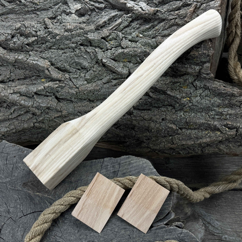 Ash Wood Axe Handle with Red Oak Wedges, 41.5 cm (16.3 in)