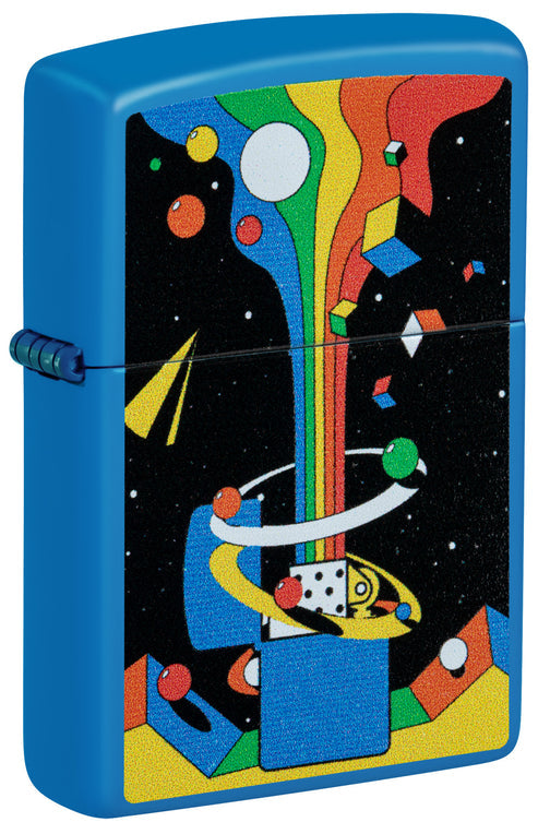 Zippo Cosmic Zippo Retro, Sky Blue Matte Lighter #46155