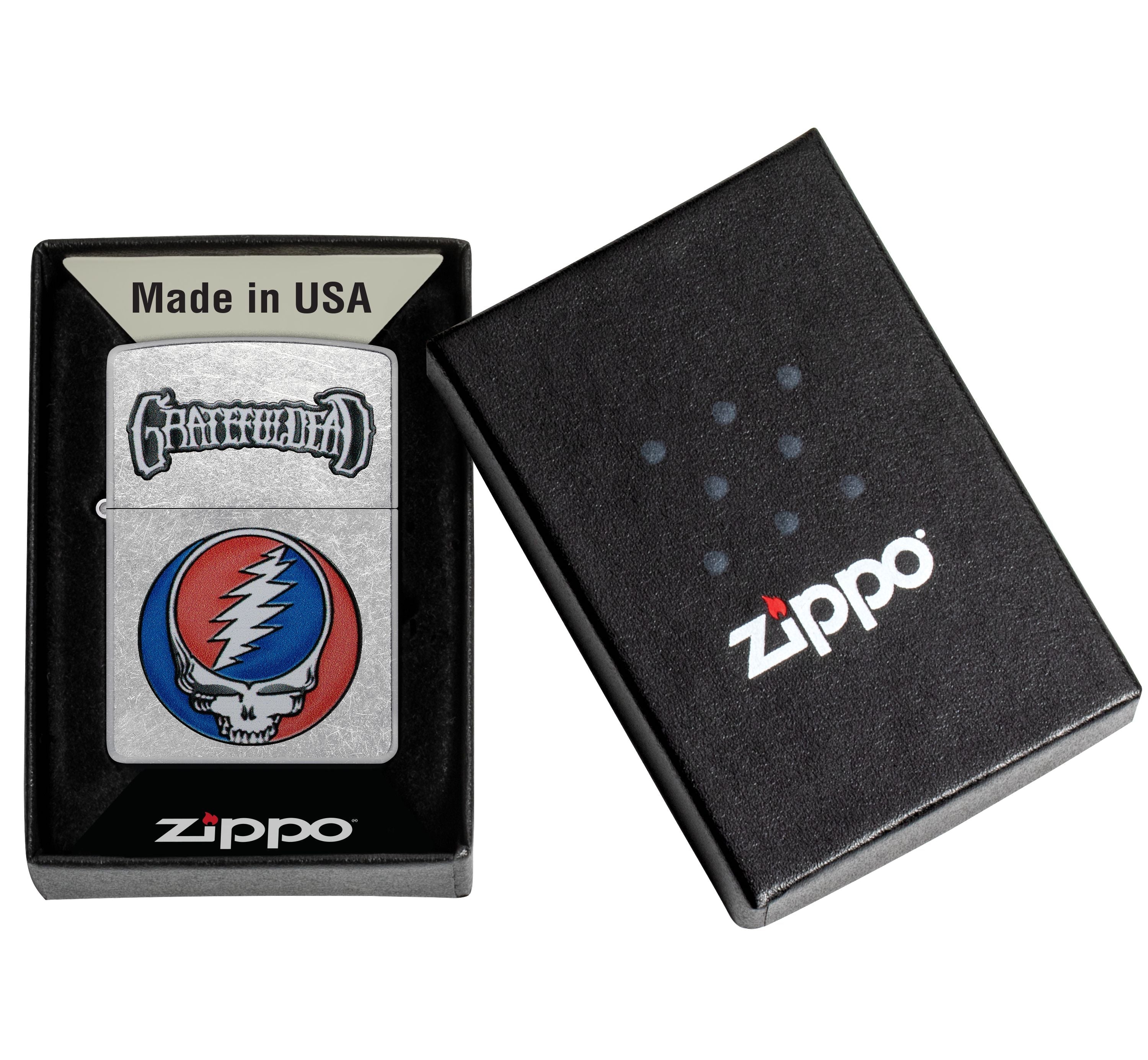 Zippo Grateful Dead Stealie Logo, Street Chrome Lighter #47247