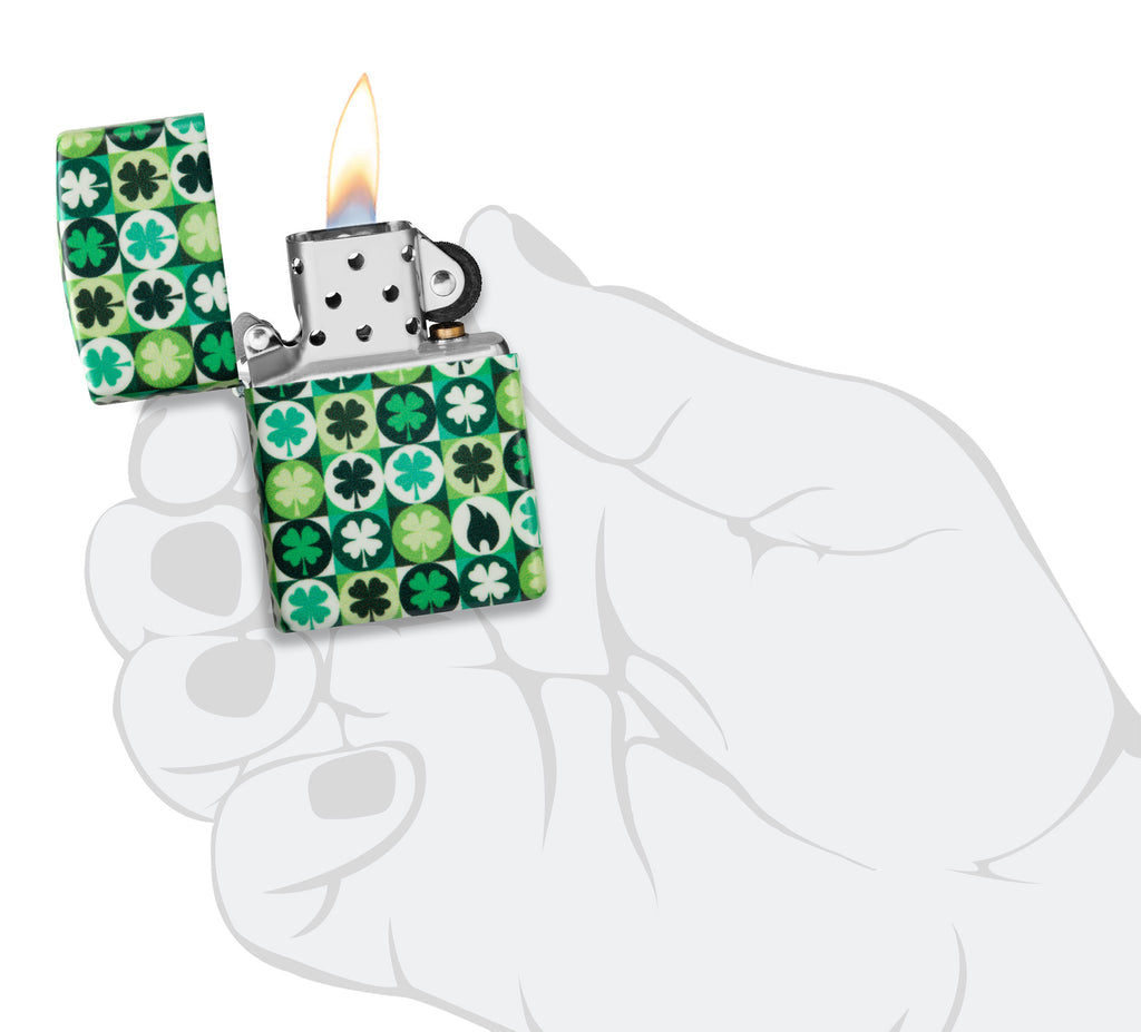 Zippo Clover 540°, Glow-in-the-Dark Lighter #46015