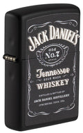 Zippo Jack Daniels Texture Print, Black Matte Lighter #49281