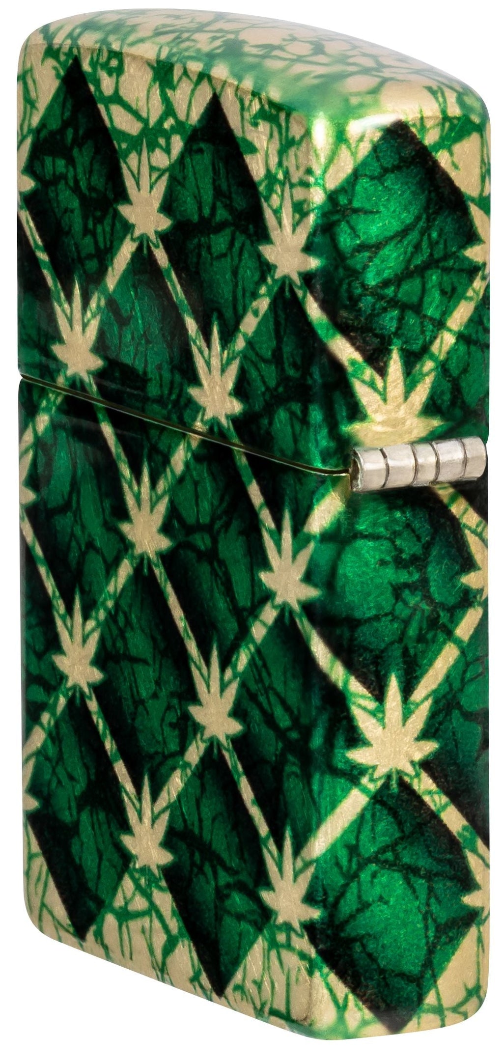 Zippo Cannabis, 540° Tumbled Brass Fusion Lighter #46265