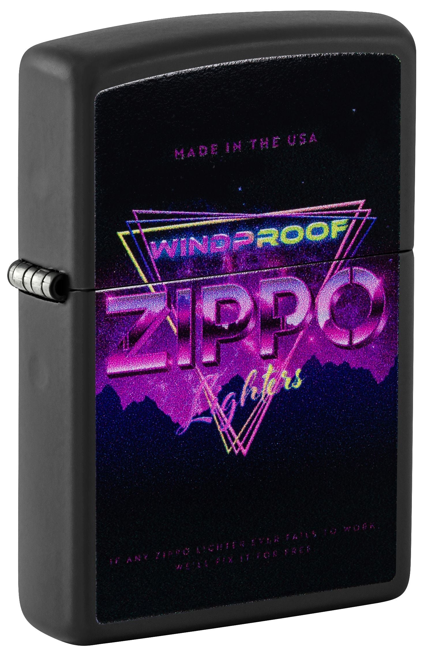Zippo Triangle, Black Matte Lighter #46247