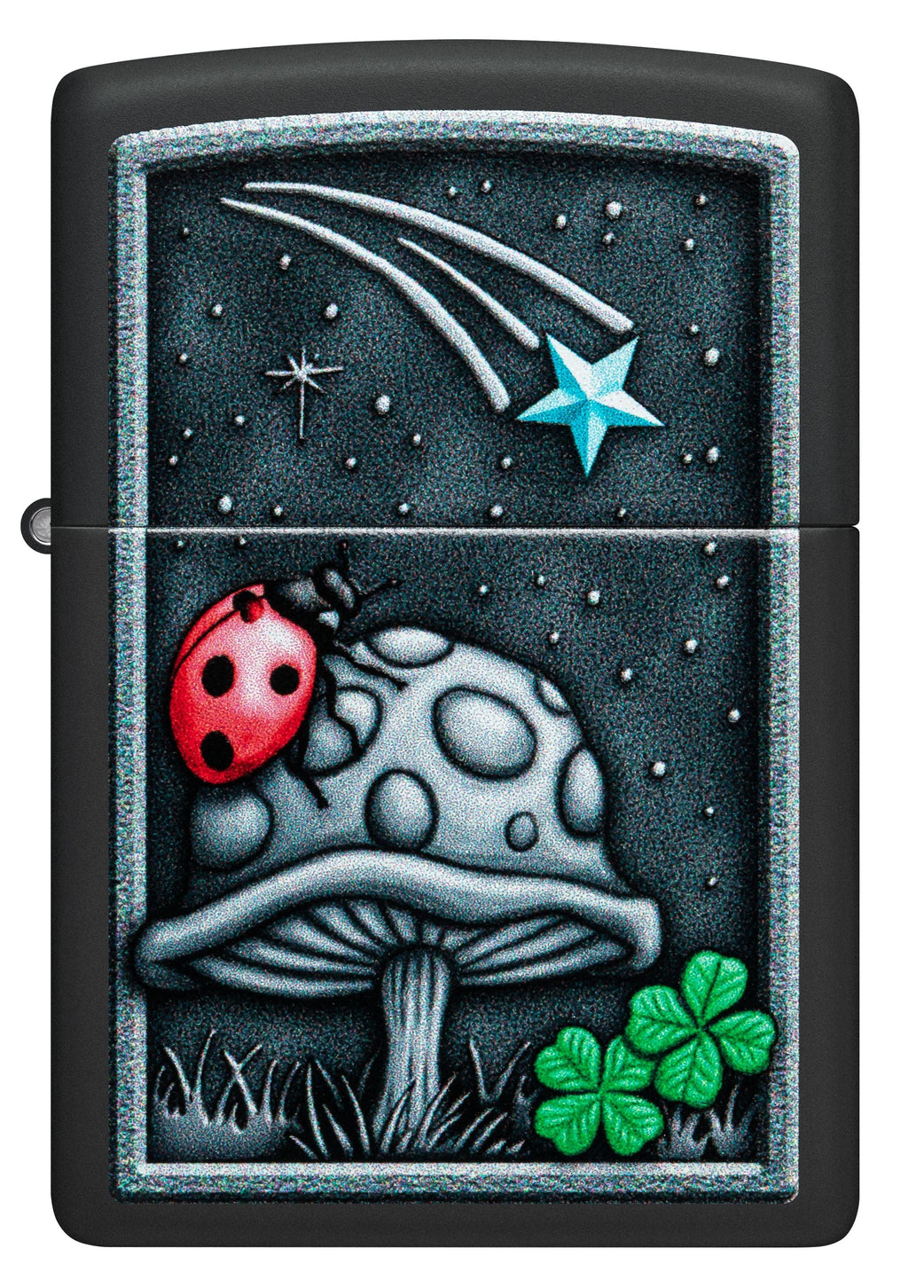 Zippo Luck and Fortune, Black Matte Lighter #48724