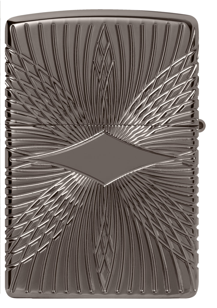 Zippo Armor Pattern MultiCut, Black Ice Lighter #49291