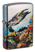 Zippo Underwater Marine Life Design, 540 Tumbled Chrome Fusion Lighter #48780
