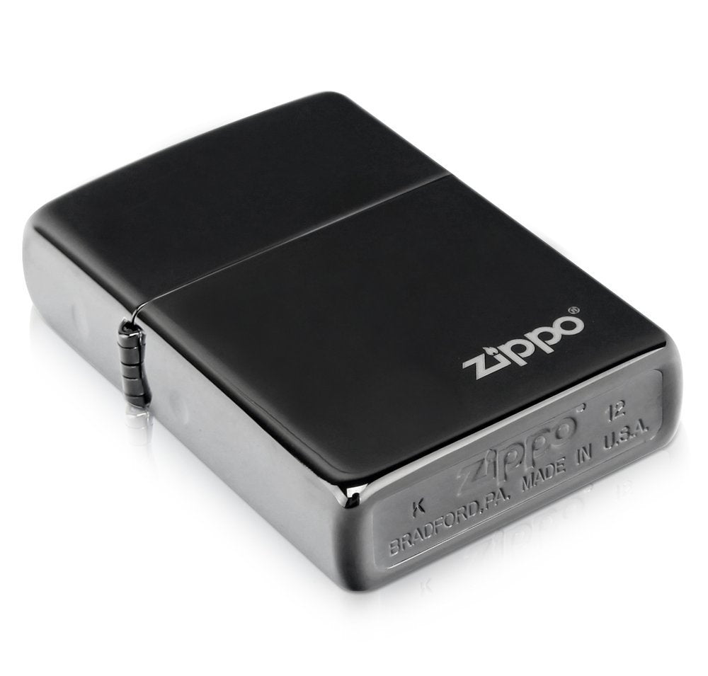 Zippo Classic High Polish Black with Logo, Lighter #24756ZL