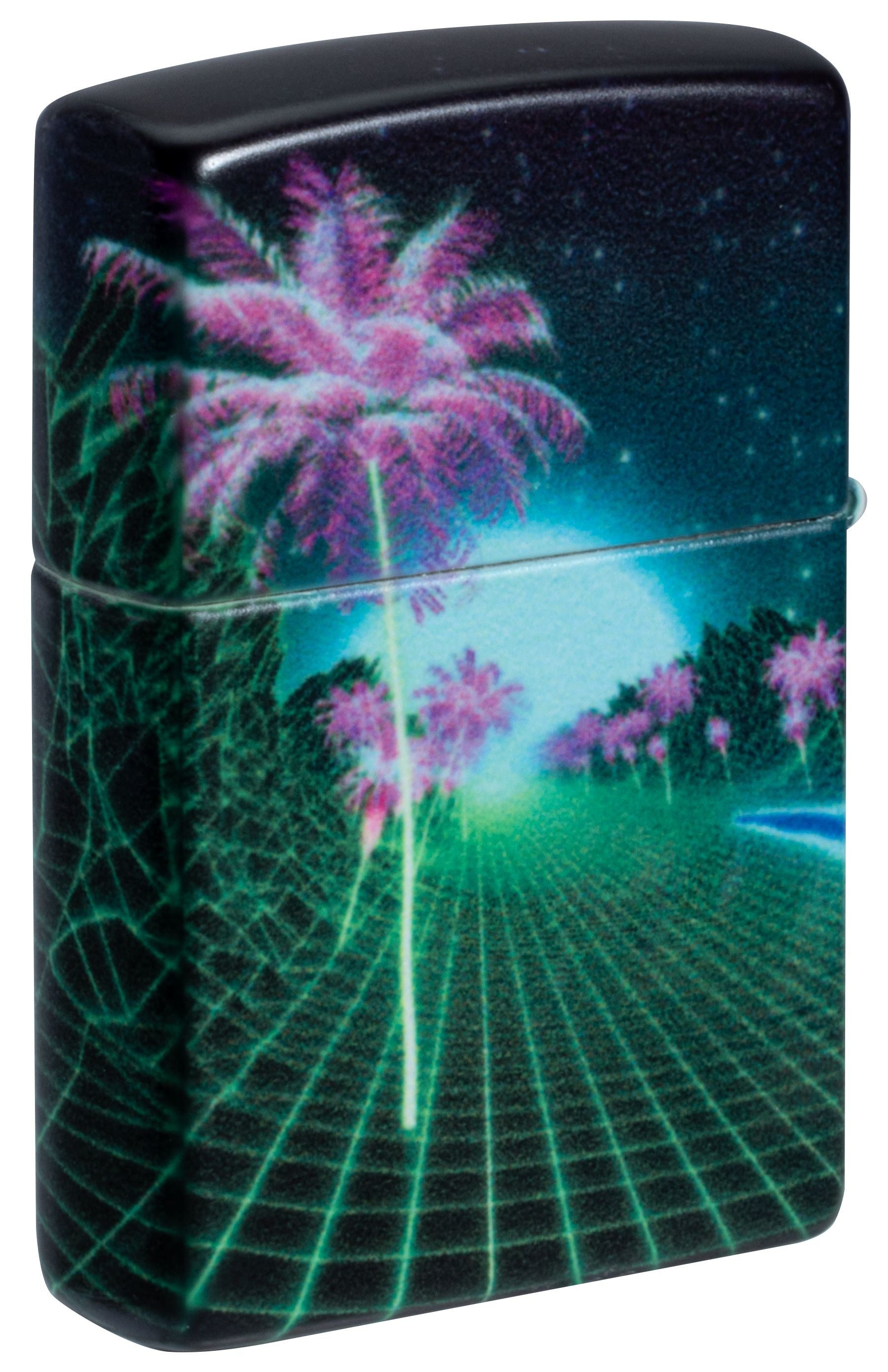 Zippo Cyberpunk Dinosaur 540°, Glow-in-the-Dark Lighter #46701