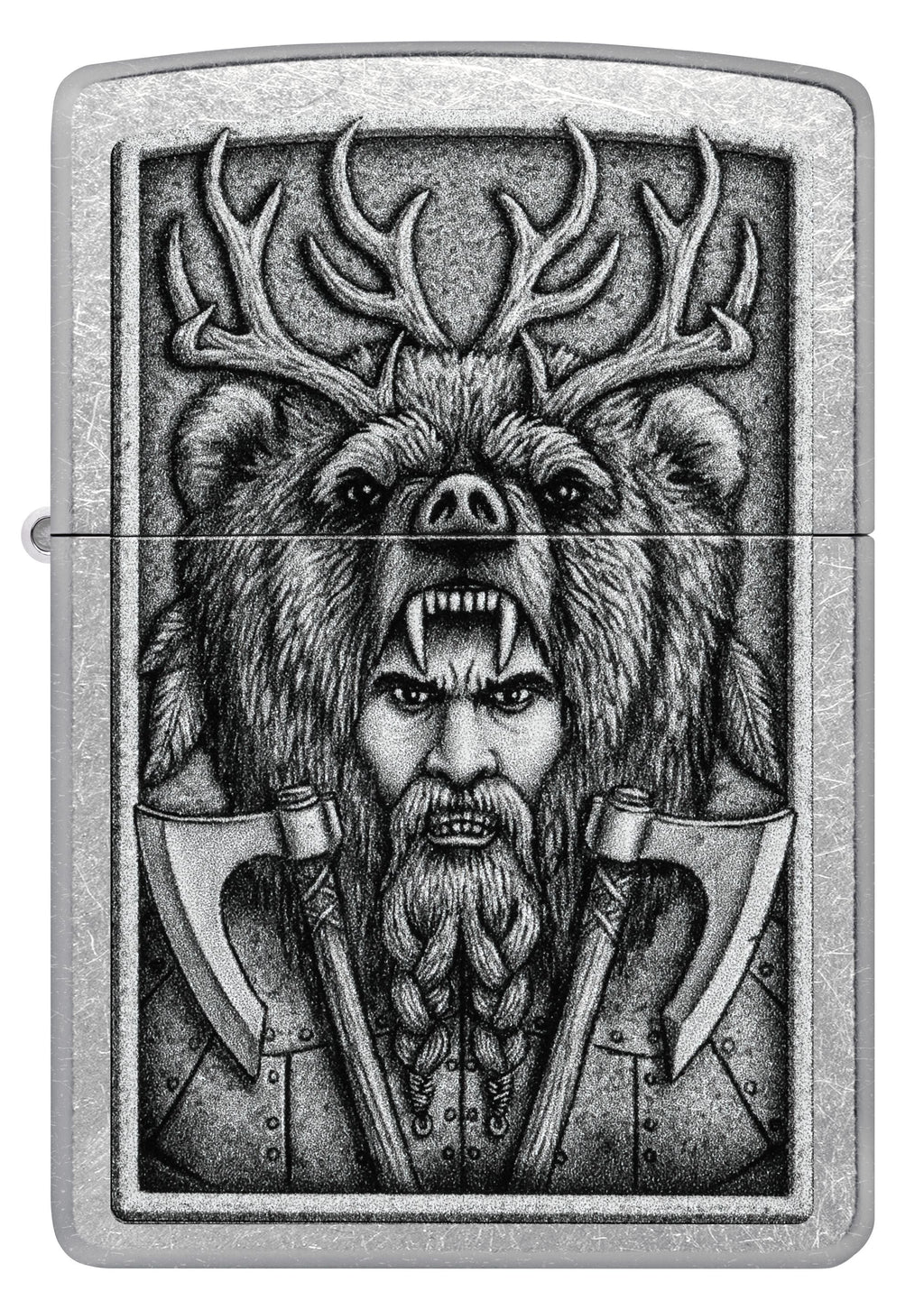 Zippo Viking Hunter, Street Chrome Lighter #48731