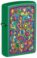 Zippo Trippy, Grass Green Matte Lighter #48957