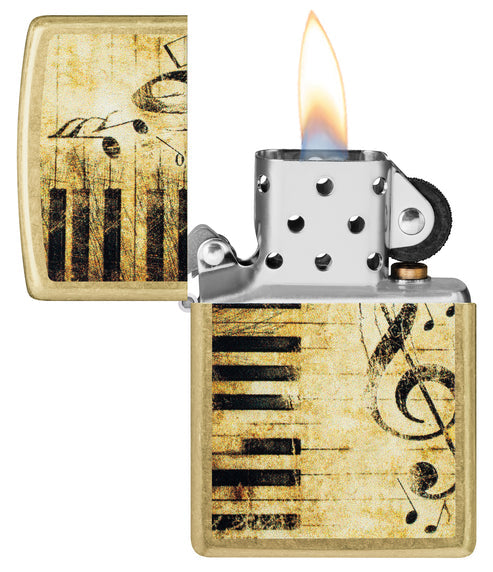 Zippo Nothing but Treble, Street Brass Lighter #46712