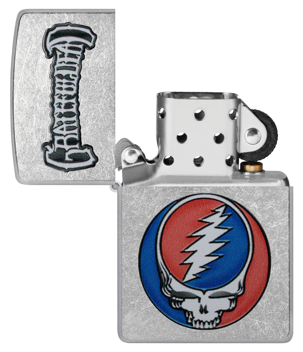 Zippo Grateful Dead Stealie Logo, Street Chrome Lighter #47247